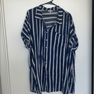 Never worn! Oversized button down tunic, 3X